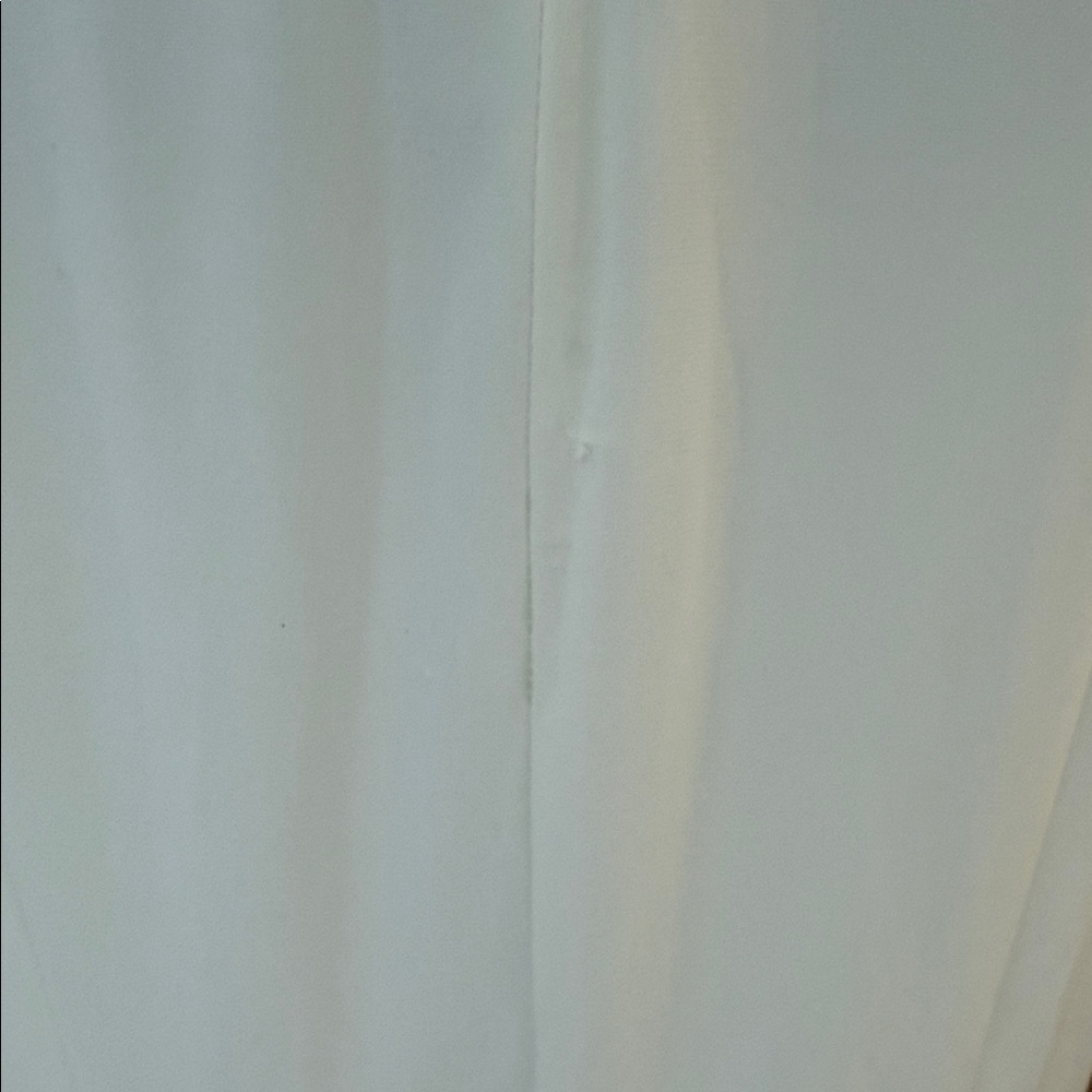 Adrianna Papell Elegant White Maxi Dress with Black Mesh - Picture 15 of 17